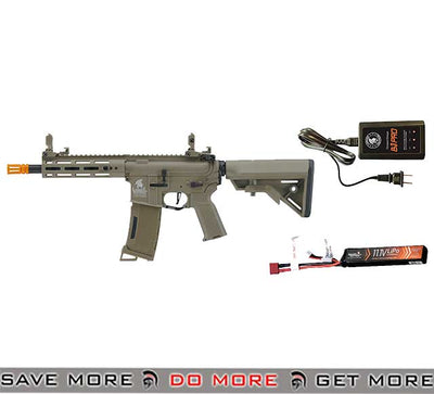 Lancer Tactical Gen 3 Hellion M-LOK 13" Airsoft M4 AEG w/ Battery/Charger Bundle