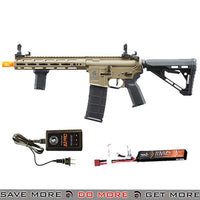 Lancer Tactical Gen 3 Hellion M-LOK 10" Airsoft M4 AEG with Delta Stock w/ Battery/Charger Bundle