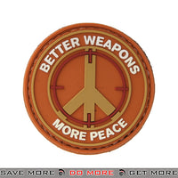 Lancer Tactical Velcro Morale Patch AC-110F - PVC Better Weapons More Peace Patch- ModernAirsoft.com