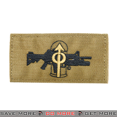 Lancer Tactical Velcro Morale Patch AC-133T - M203 Grenadier Role, Tan Patch- ModernAirsoft.com