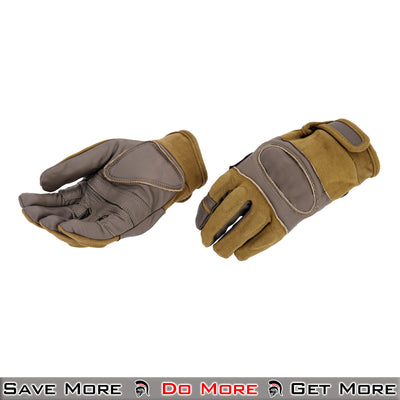 Hard Knuckle Glove (Coyote) - Size XL Side View