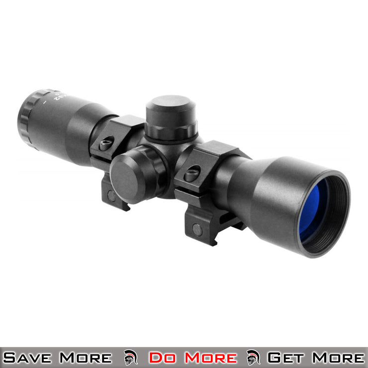 Aim Sports 4X32 Compact Mil-Dot Scope W/Rings