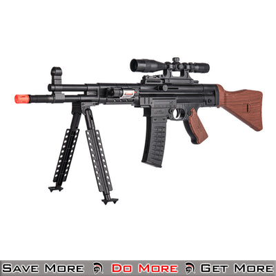 AMA MP44 Rifle W/ Bipod - Spring Powered Airsoft Gun Left Angle