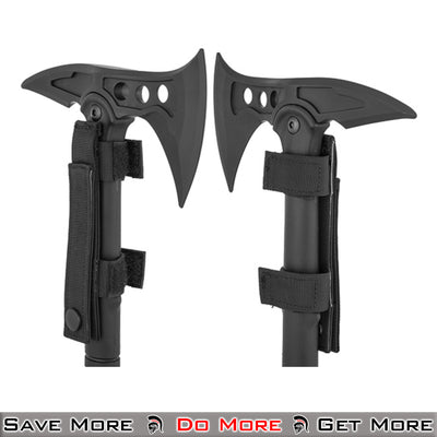 AMA Polymer Training Battle Axe W/ Pick - Black Side View