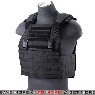 Lancer Tactical APC Style Airsoft Vest Tactical MOLLE Plate Carrier with Detachable Buckles