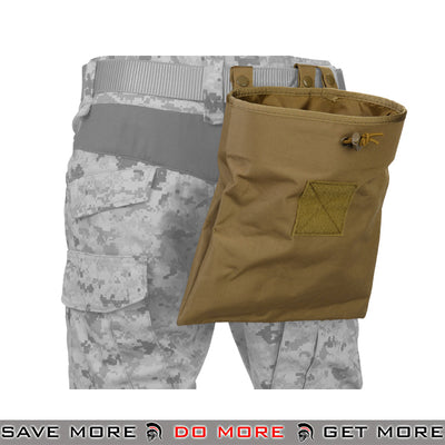 Lancer Tactical Large Foldable Dump Pouch - Tan Dump Pouch- ModernAirsoft.com