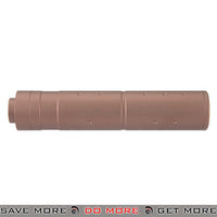 Lancer Tactical 155Mm Aluminum Dot Mock Suppressor Ergonomic Barrell Attachment For Airsoft Guns