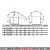 Condor Trident Battle Top LS Black Size Chart