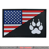 G-Force American Flag And K9 Paw PVC Morale Patch