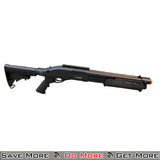 JAG Arms DB Black Pump Action Airsoft Gas Shotgun On Ground