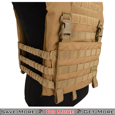 Lancer Tactical Dummy Plates Airsoft Vest Plate Carrier Tan Side