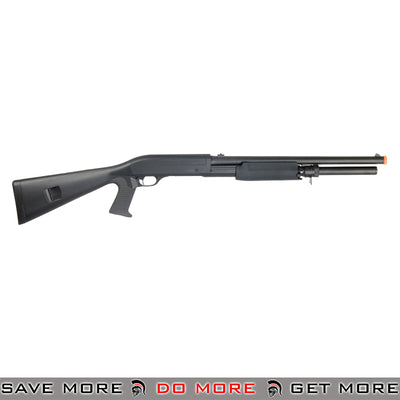 Double Eagle Tri Shot Shell Loading M3 Shotgun M56AL - Long, Pistol Grip, Full Stock Airsoft Shotguns- ModernAirsoft.com