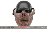 6mmProShop Iron Face Lower Half Mask "Zombie" - Dried Bone