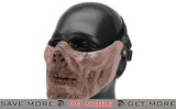 6mmProShop Iron Face Lower Half Mask "Zombie" - Dried Bone