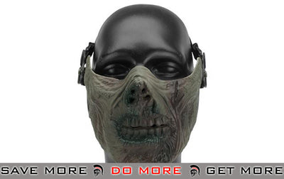 6mmProShop  Iron Face Lower Half Mask "Zombie" - Zombie II Face Masks- ModernAirsoft.com