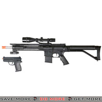 Airsoft Spring Rifle w/ Attachments & P618 Pistol