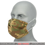 Face Mask Cover Tactical Airsoft Safety Goggles On Model