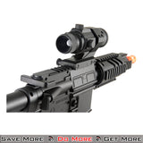 UKARMS M4 CQB Automatic Electric Airsoft Gun AEG Rifle Looking Down Barrel