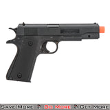 UK Arms Standard 1911 Pistol - Black Spring Airsoft Gun Right Again