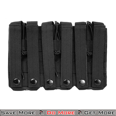 VISM MOLLE Triple Magazine MOLLE Mag Airsoft Pouches Black Back