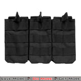 VISM MOLLE Triple Magazine MOLLE Mag Airsoft Pouches Black Front