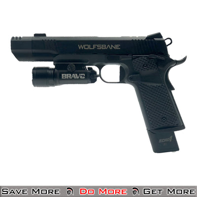 Echo1 Wolfsbane GBB Gas Airsoft Gun Training Pistol Facing Left