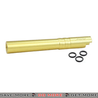 LA Capa Customs CNC 5.1 Tornado Threaded Outer Barrel for Airsoft GBB Pistols - Gold