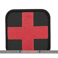 Condor Medic Black & Red 50mm Tactical Hook & Loop Patch Condor- ModernAirsoft.com